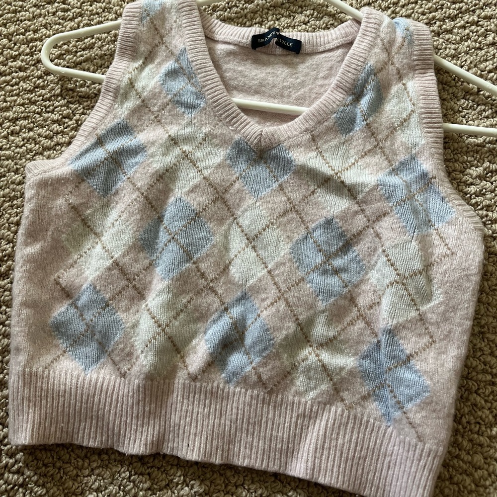 Pink and Blue Brandy Top.